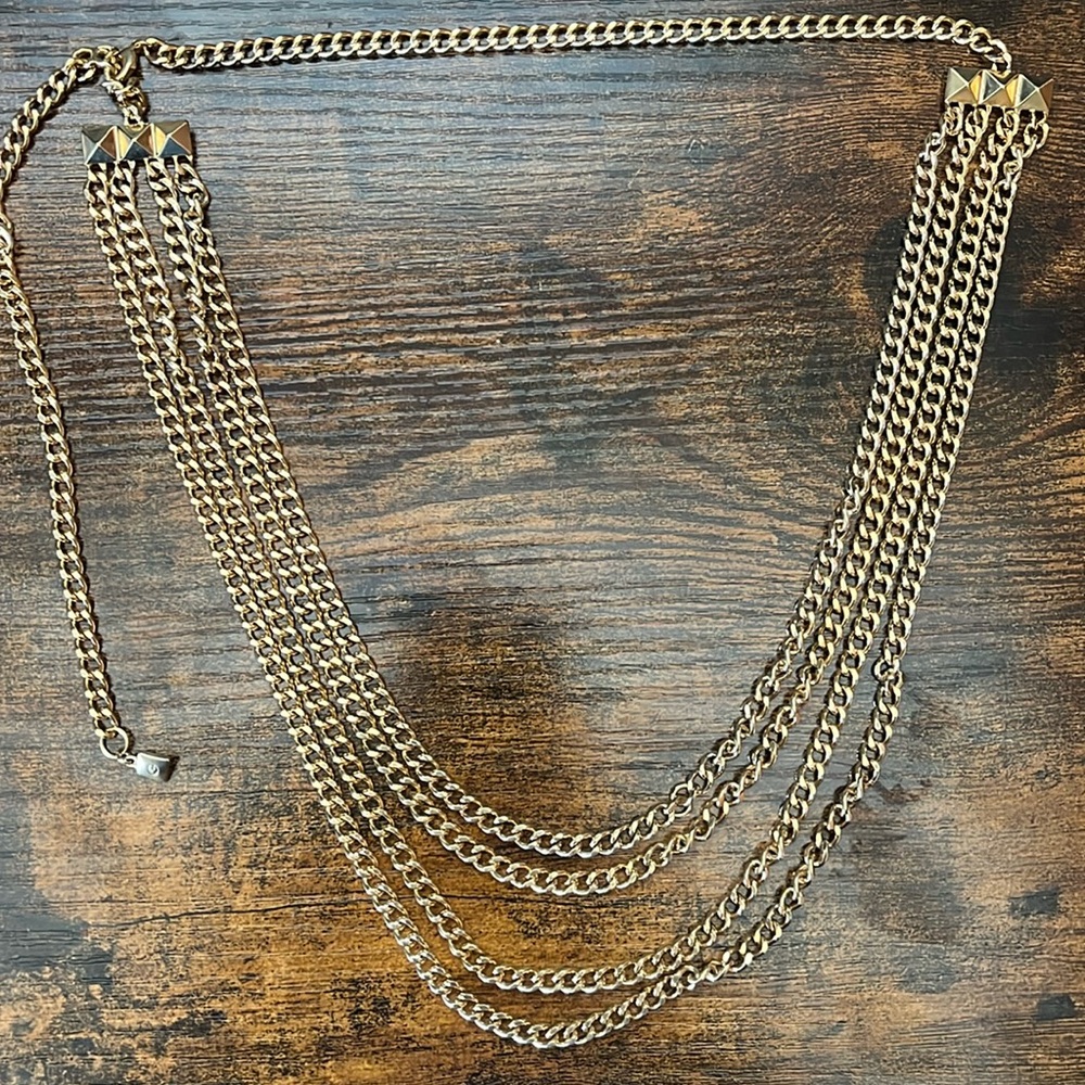 Gold color necklace